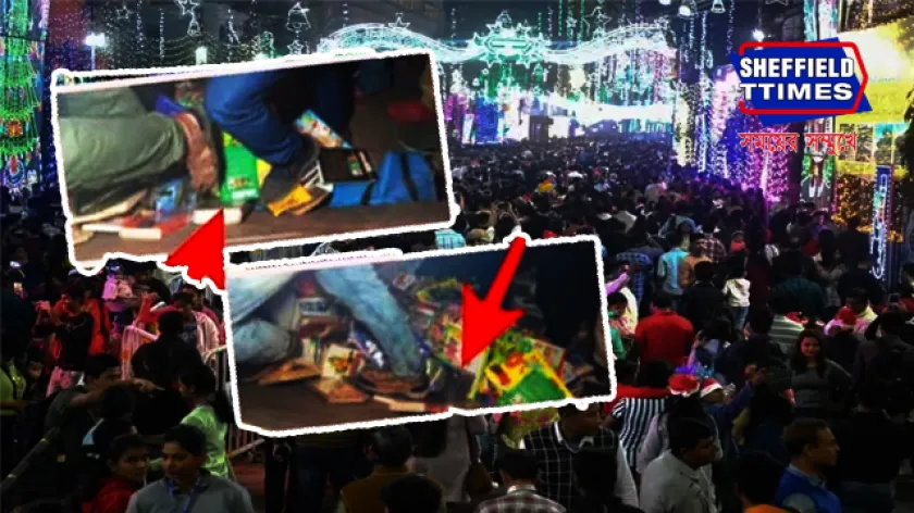 Kolkata: বড়দিনে তৎপরতা সত্ত্বেও Park Street -এ ভিড় সামলাতে ব্যর্থ পুলিশ! পায়ের নীচে দোকানের বই