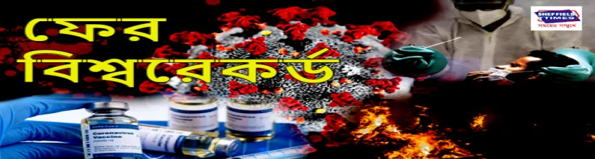 সর্বকালীন রেকর্ড ভেঙে একদিনে করোনা আক্রান্ত প্রায় ৩ লাখ ৮০ হাজার, মৃত ৩৬৪৫